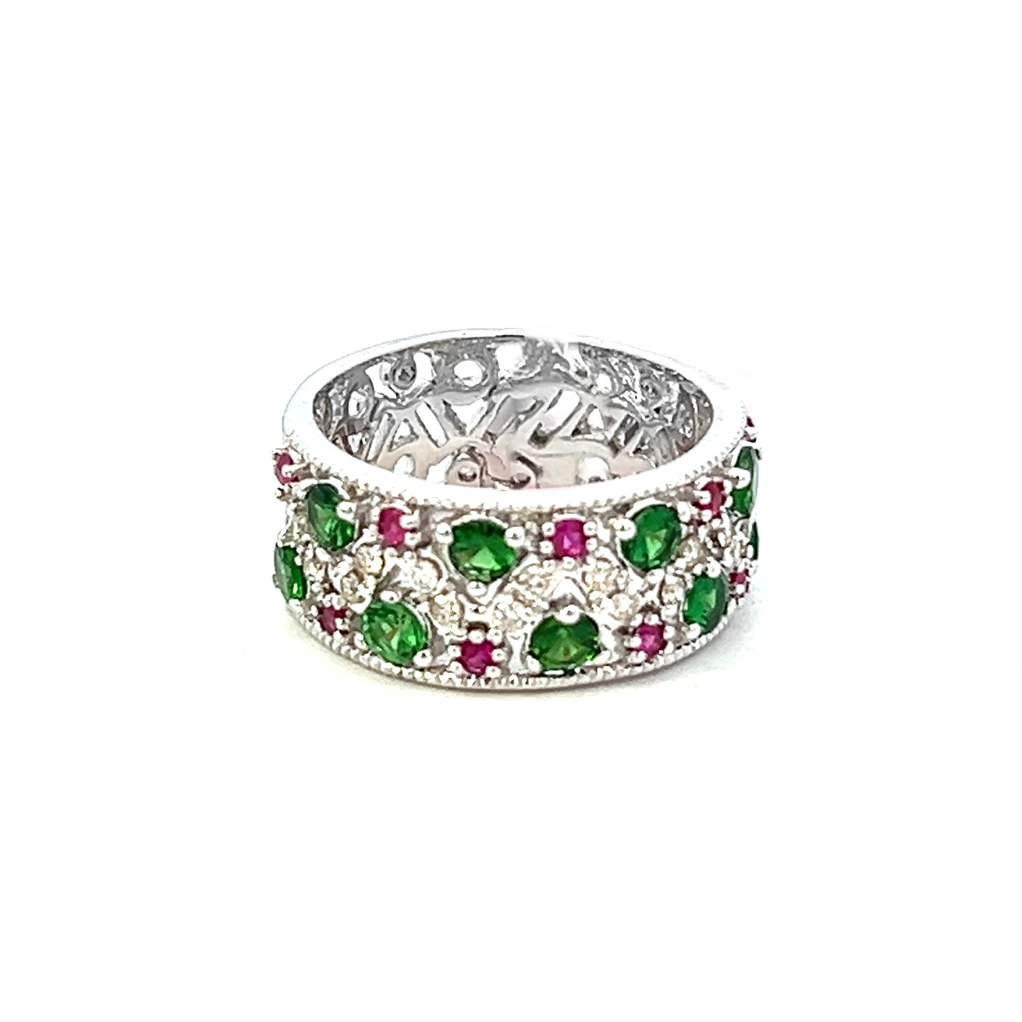 1.28ct Emerald Stacking Ring | Emerald Stackable Ring | Kleins