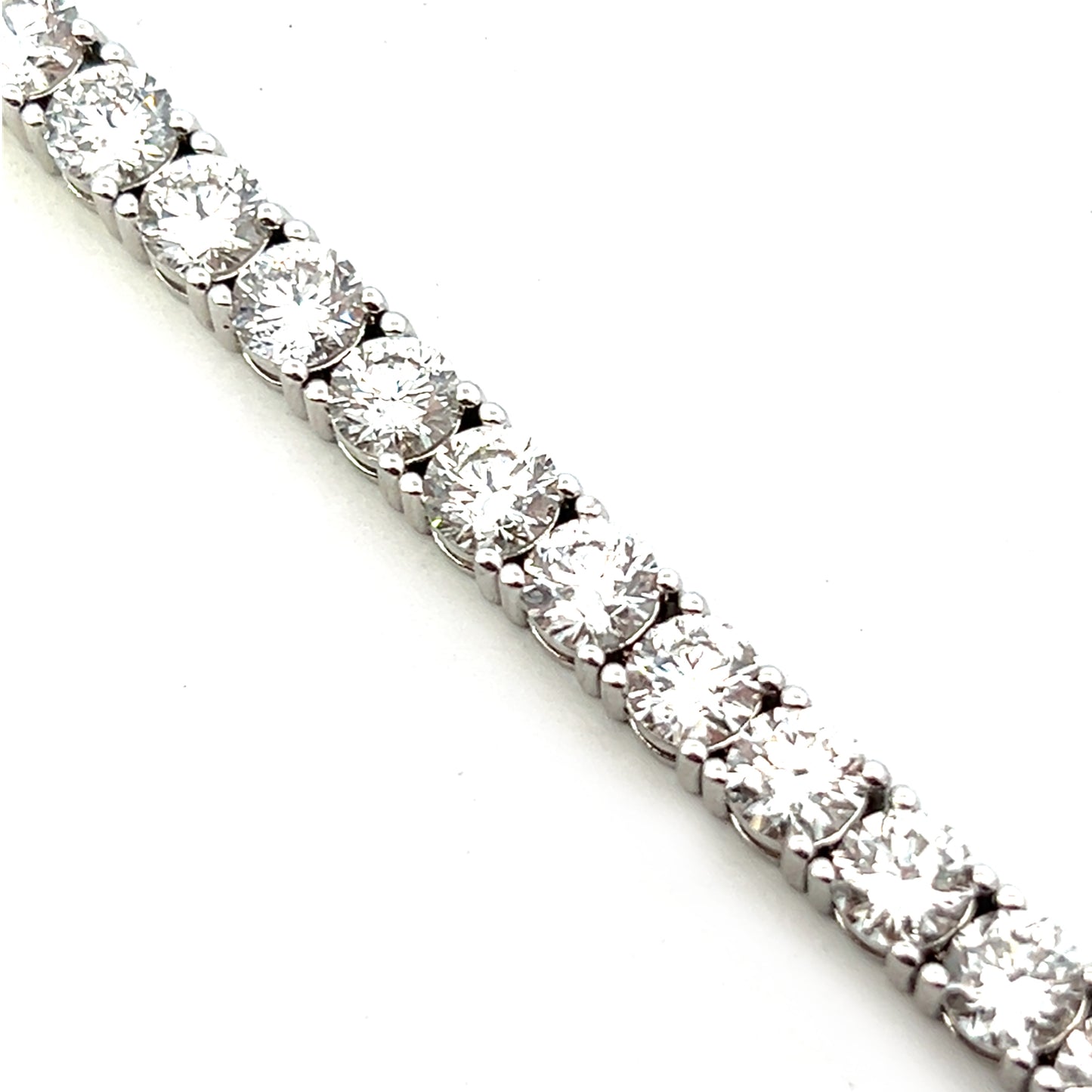 20.05cttw Lab Grown Diamonds Tennis Bracelet | 14k White Gold Tennis Bracelet