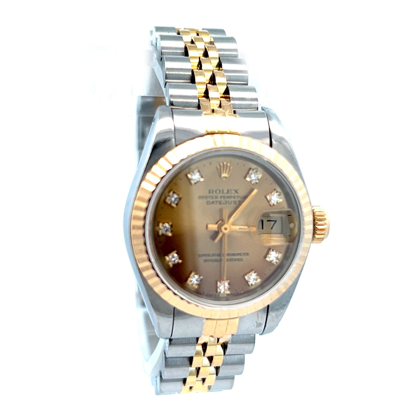 Rolex 69173 | Ladies Rolex DateJust with Diamond Dial | Small Womens Rolex | 1988 26mm