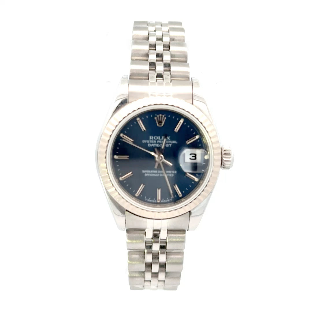 Rolex 79174 | Rolex DateJust Blue Dial | Lady Datejust 26mm Rolex 1999