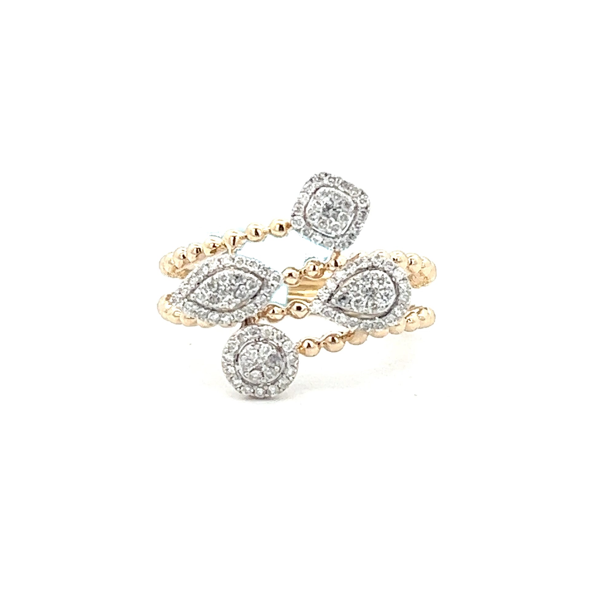 .36cttw Fashion Diamond Ring | 14k Yellow Gold