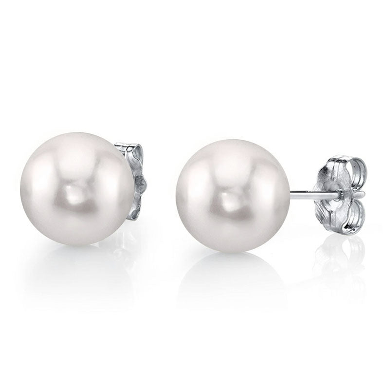 Freshwater 6-7mm pearl earrings silver post