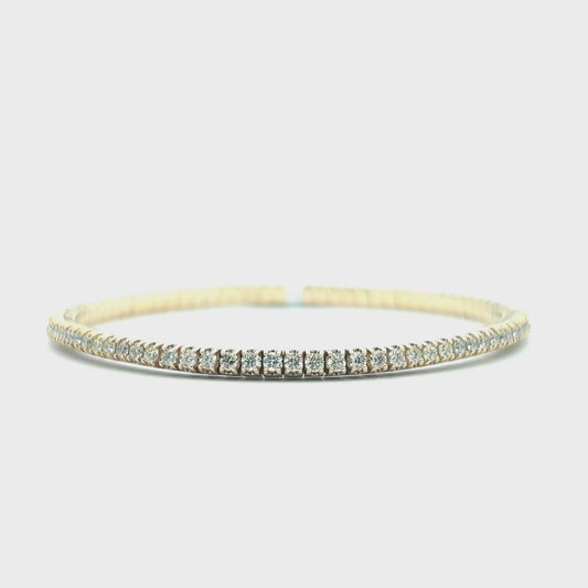 14K White Gold Classic Diamond Tennis Bracelet, 5 carats, Miami Lakes -  Snow's Jewelers Miami Lakes