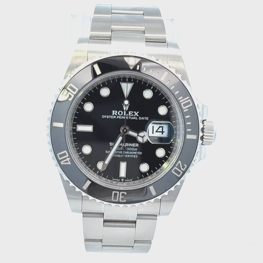 Video of a Rolex 126610LN | Black Rolex | 41mm (2023) | Rolex Submariner Black Video