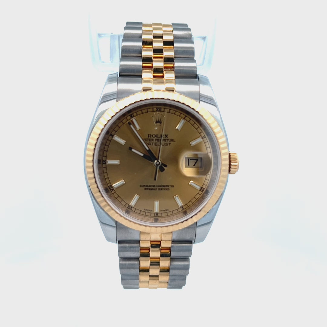 Video of a Rolex 116233 Video | Rolex Champagne Dial Video | 36mm 2016