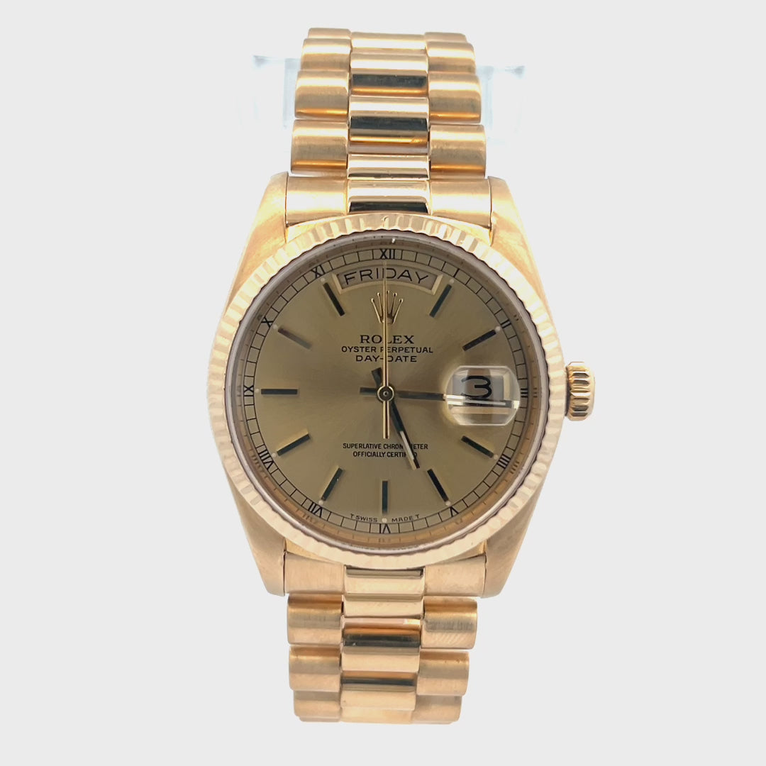 Video of a Rolex 18038 | 18038 Rolex Video | Video Rolex Presidential 36mm 1986