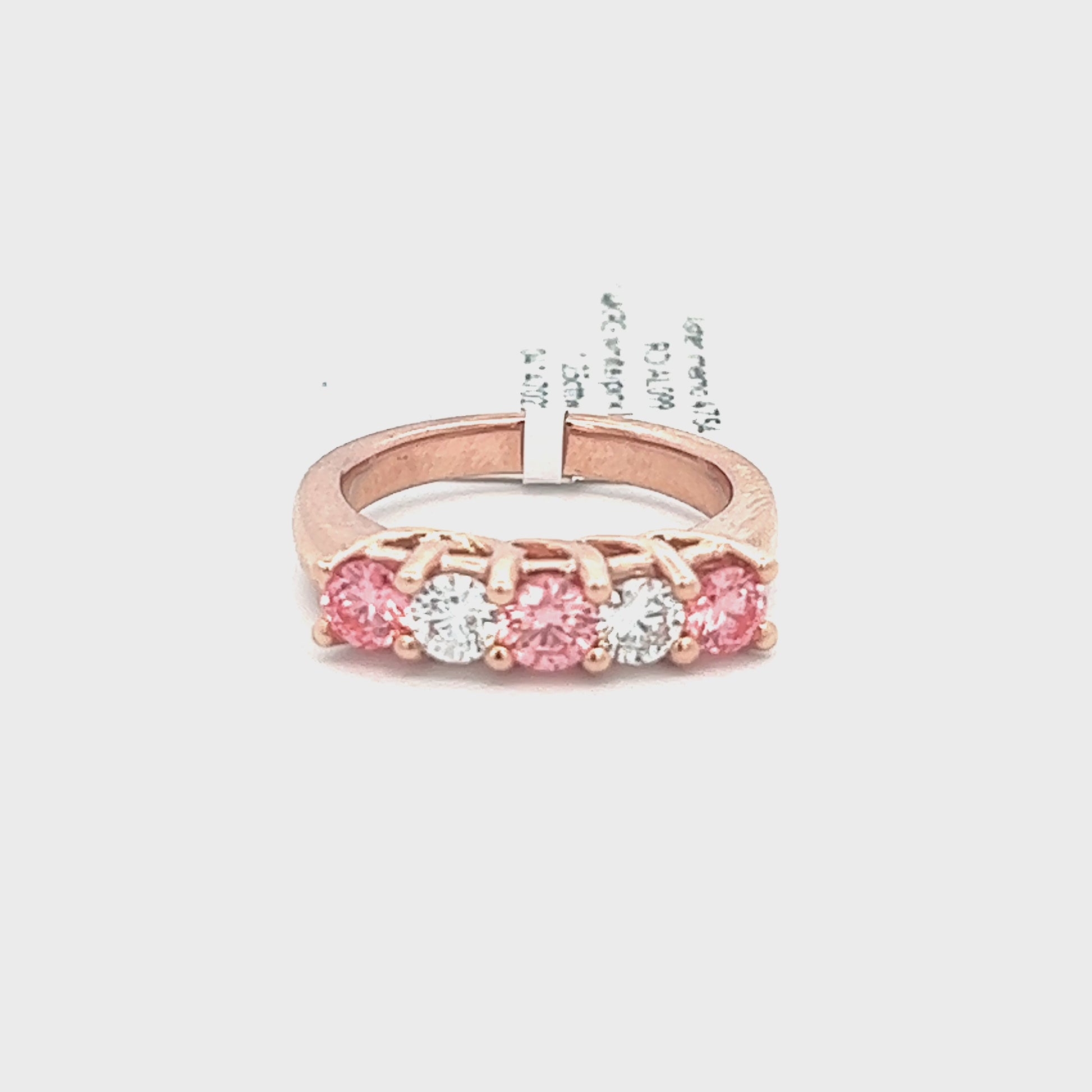 1.25cttw Pink Diamond Ring Video | 14k Rose Gold