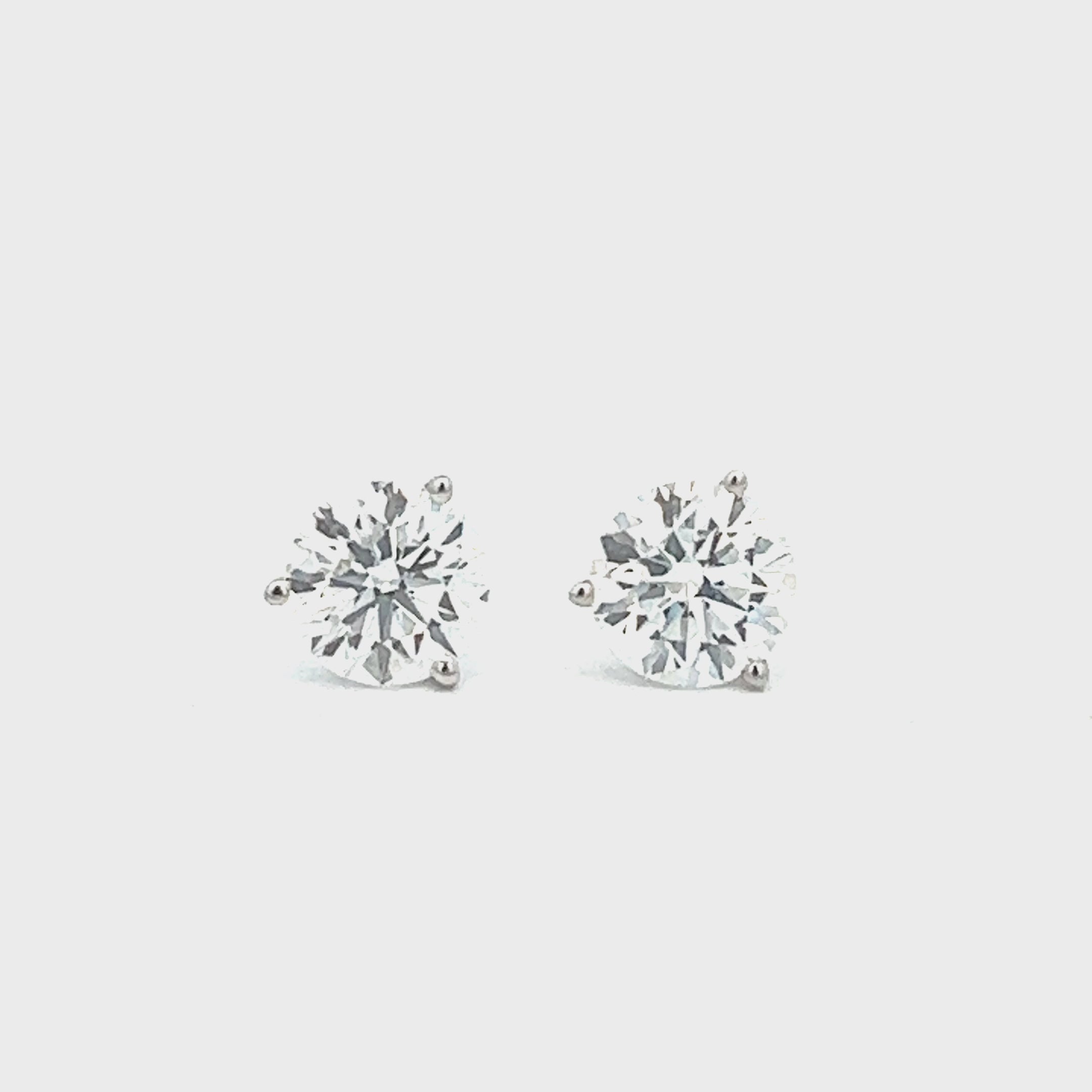 14k Gold 0.25 Carat Moissanite Diamond Earrings Studs - Shraddha Shree Gems