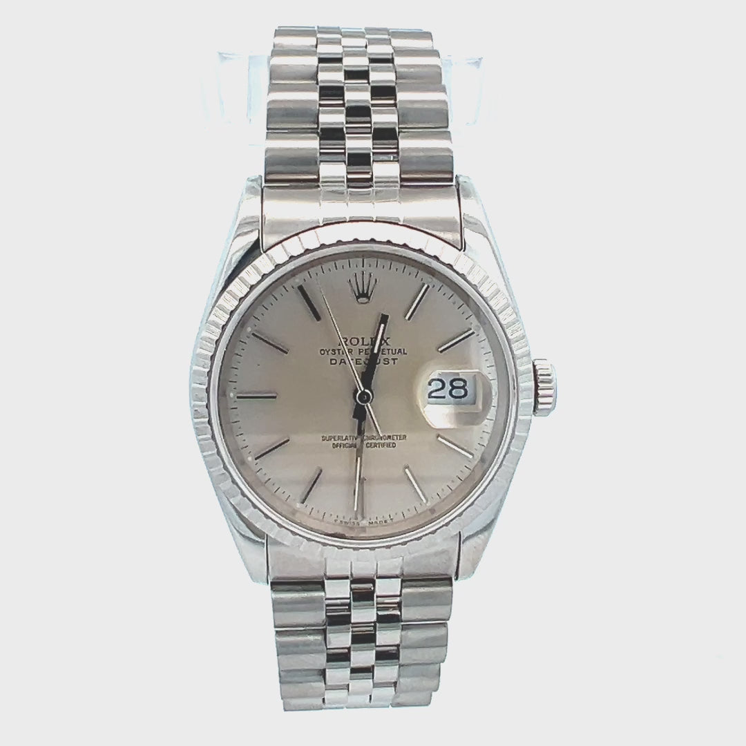 Rolex 16220 Video | Video of a Rolex 16220 Datejust | Pre Owned Rolex Houston 1991 36mm