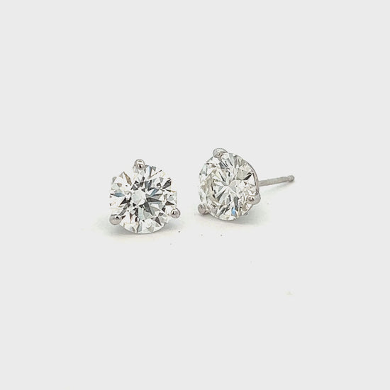 4 Carat Diamond Stud Earrings | IGI Certified Diamonds