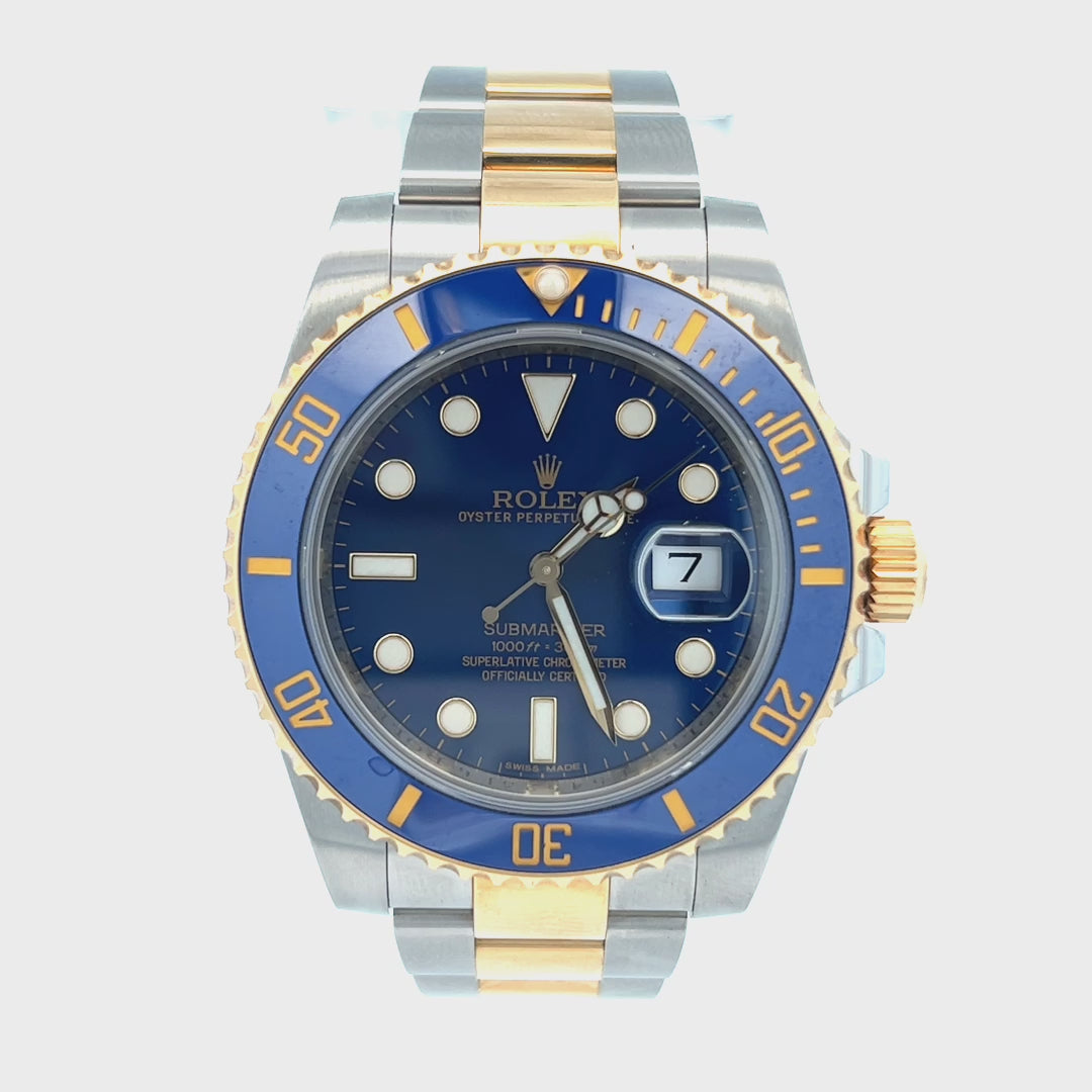 Rolex 116613LB, Rolex Submariner Blue, Blue and Gold Rolex