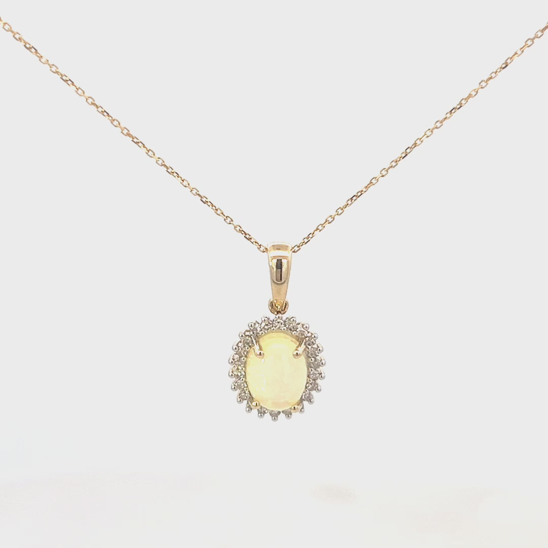 Video of an Opal Gemstone Necklace | Opal Pendant Necklace Video | Kleins Jewelry