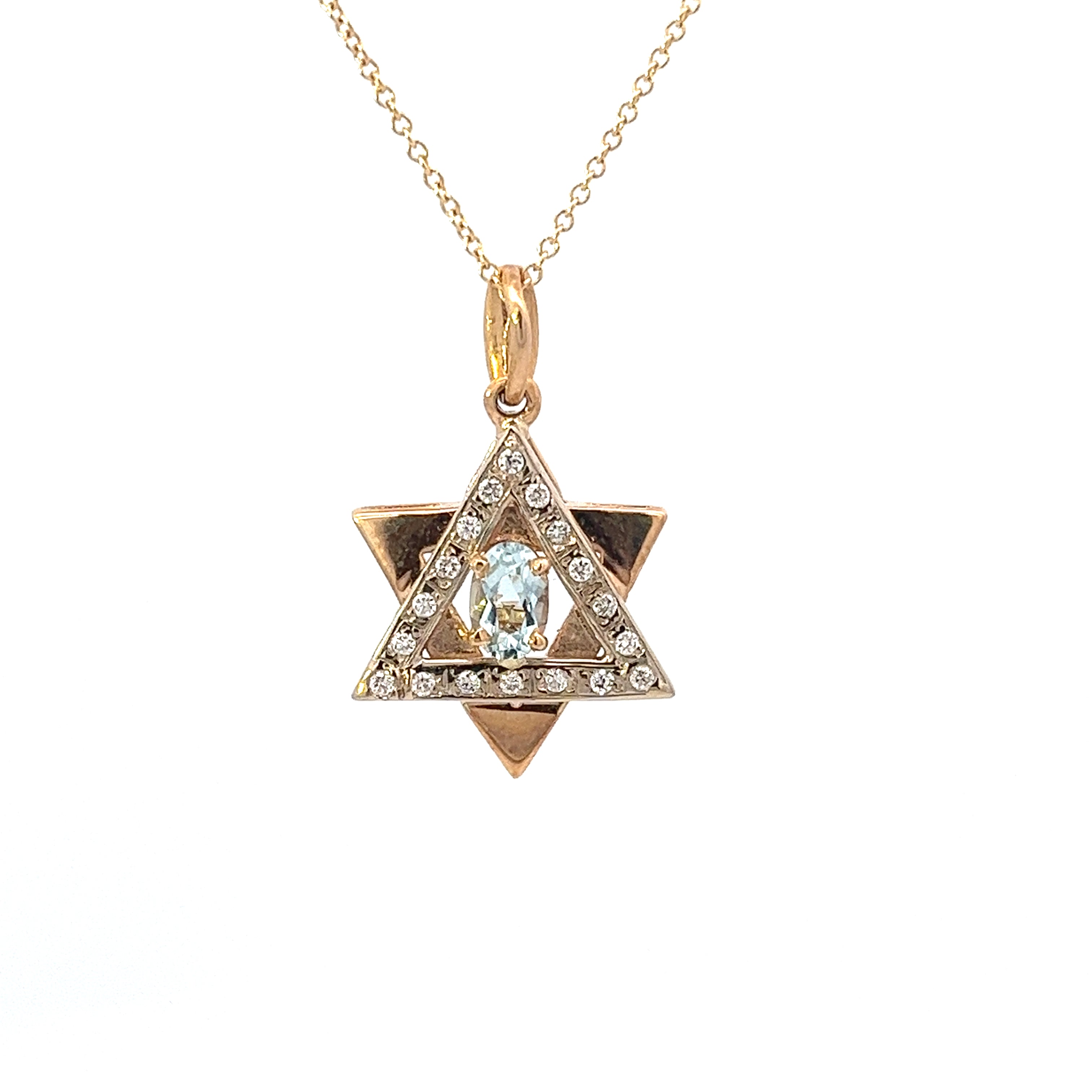 18K White Gold and Black Diamond Star of David – Rhonda Faber Green