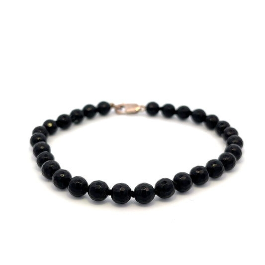 6mm Onyx bead bracelet