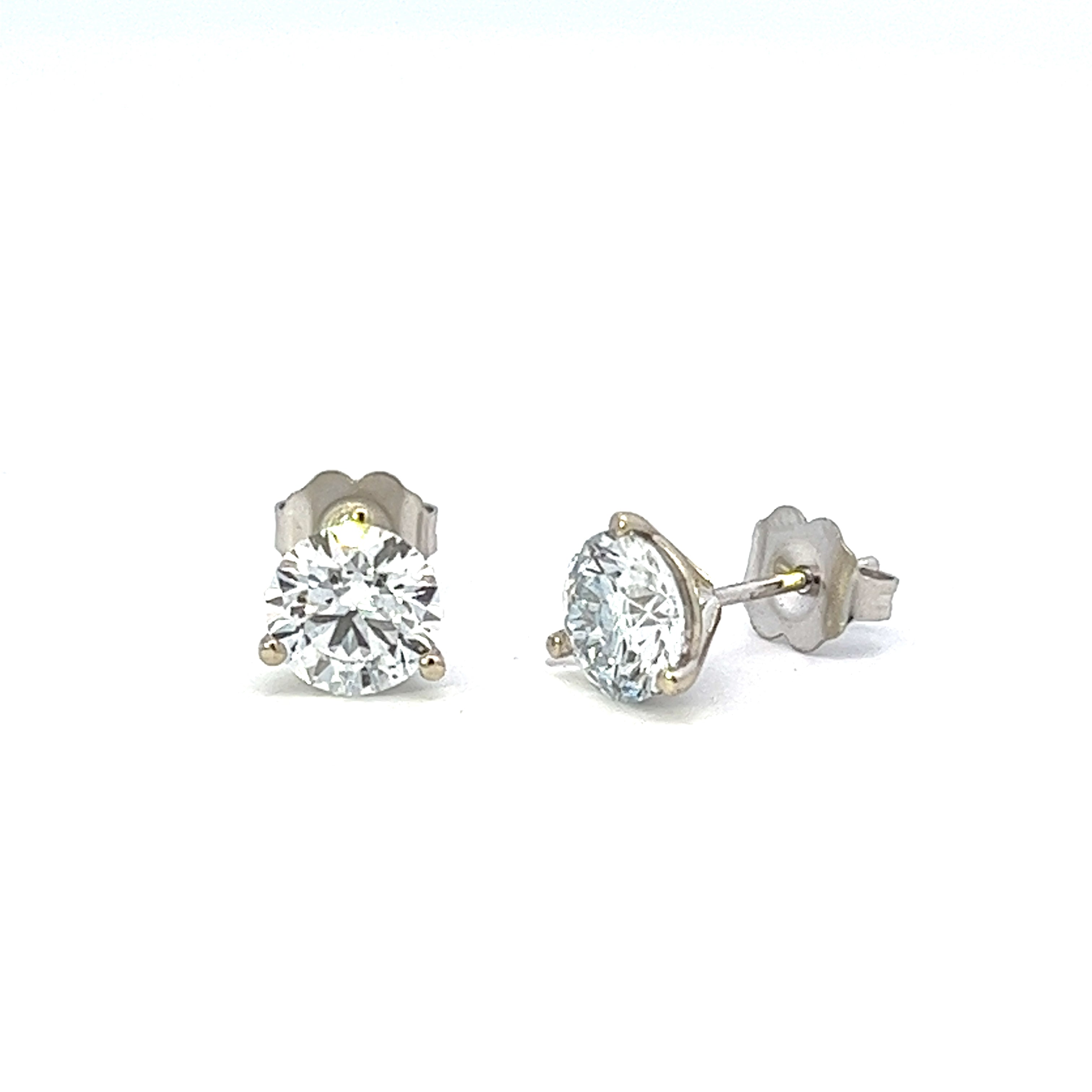 Skirt earrings 14k rose gold set 0.81 carat round diamonds. Diva Dream -  Olivacom