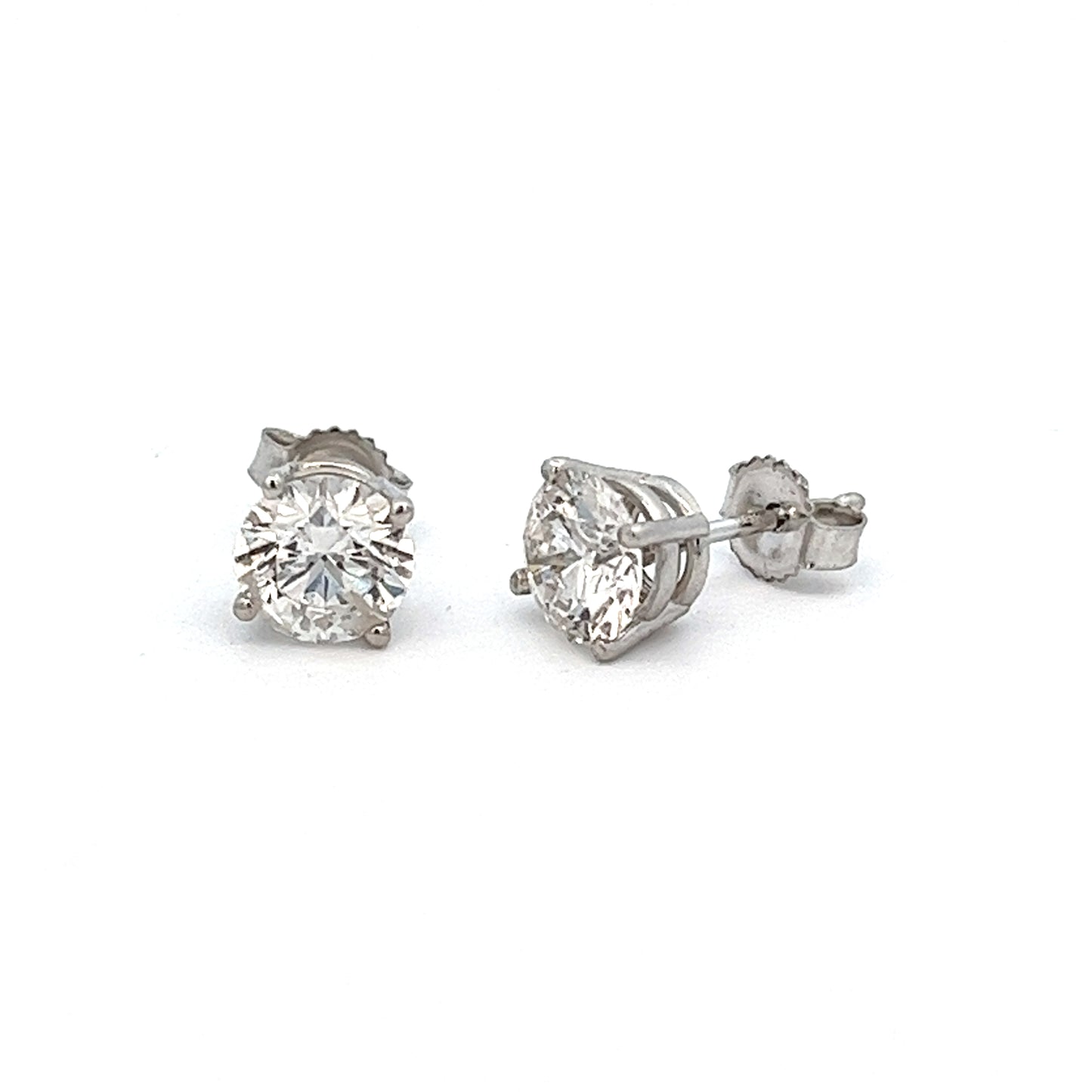 1.55ct total weight lab grown diamond earrings