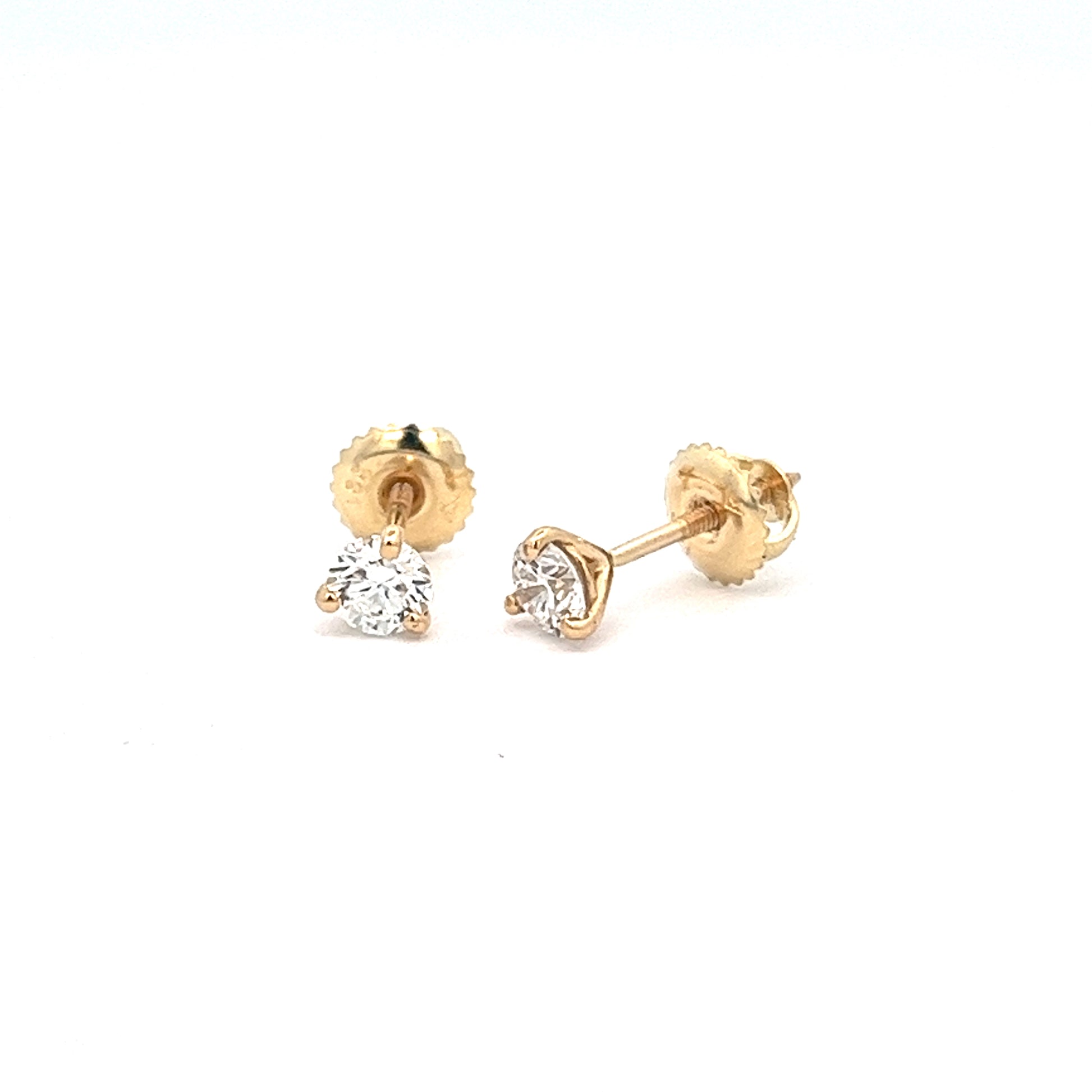 0.50ct total weight diamond stud earrings