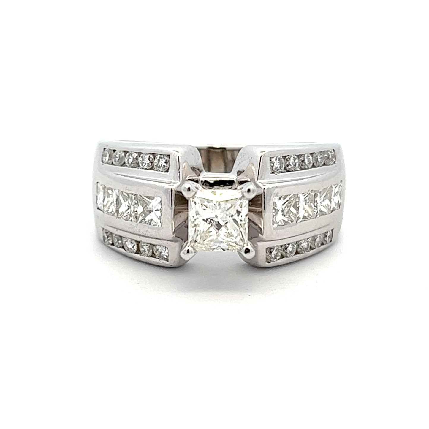 .75ct Princess Cut Diamond Engagement Ring White Gold
