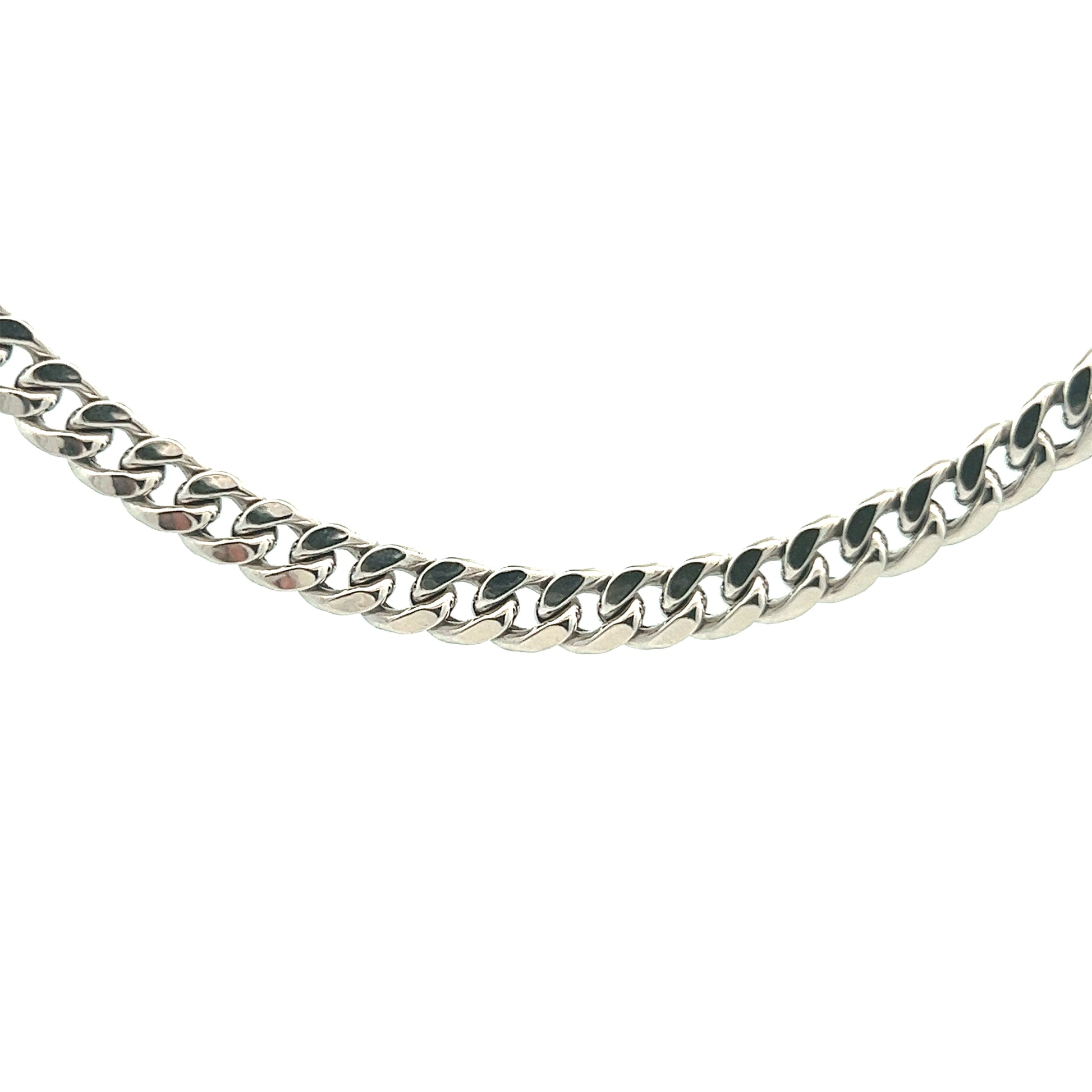 Gold Chain Necklace 10K White Gold