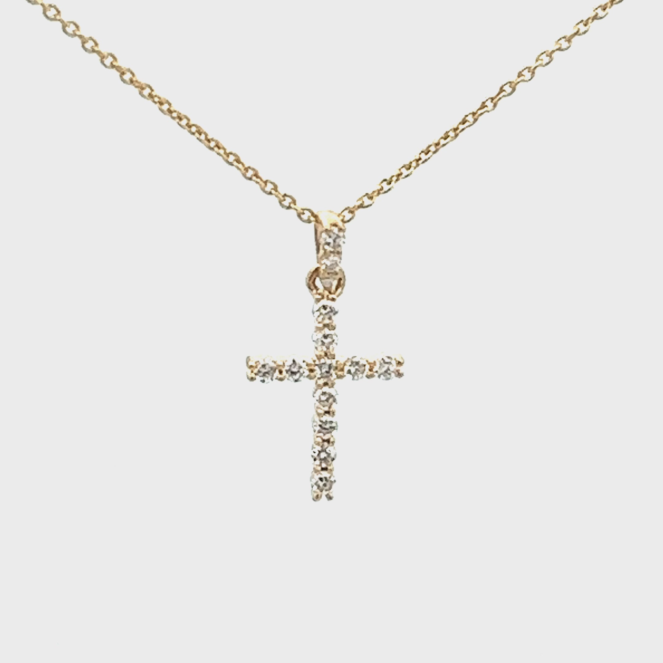 Men's Gold Cross Necklace - XO Hanalei – xohanalei