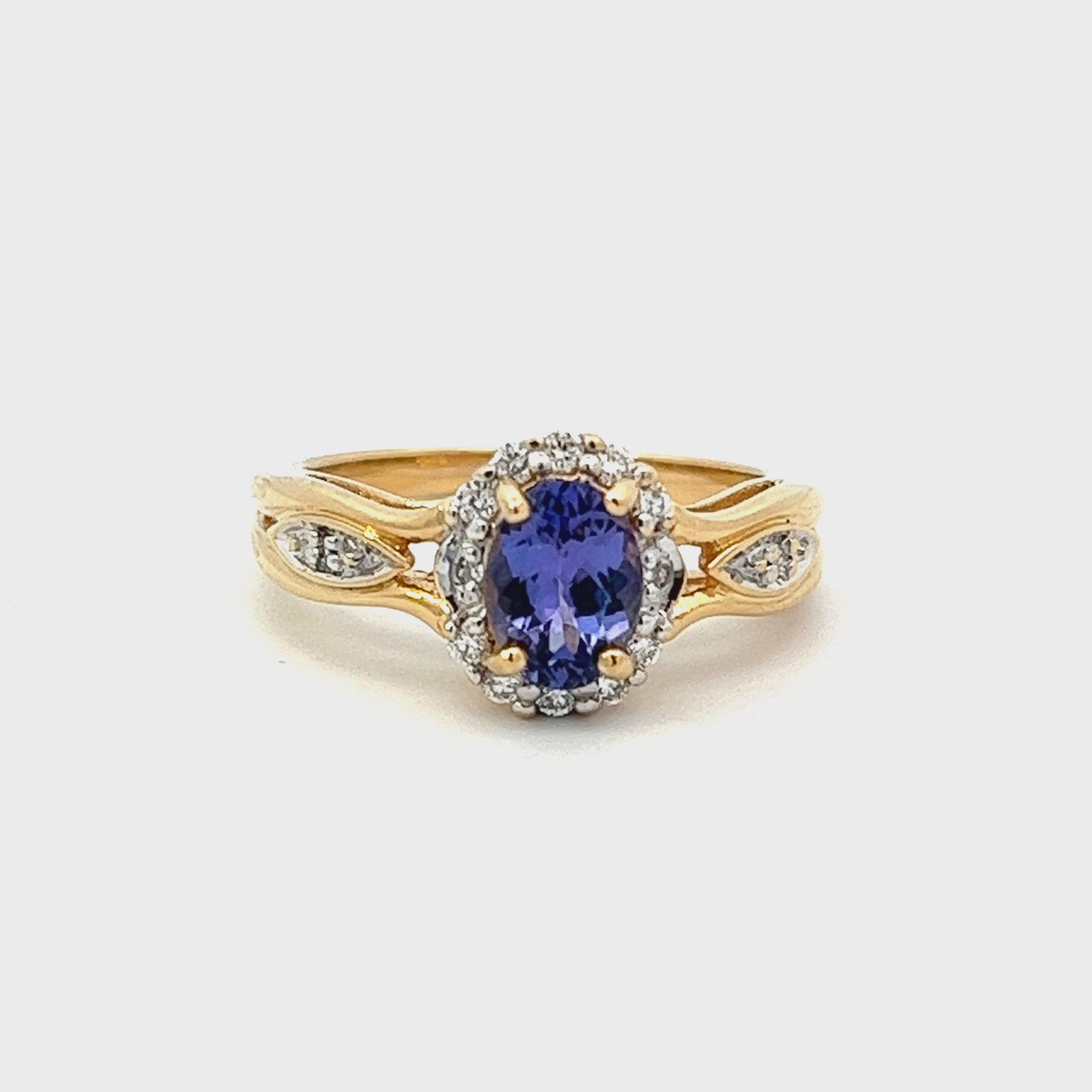 Tanzanite engagement clearance rings yellow gold