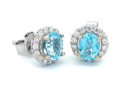 2.50ct Total Weight Gold Topaz Earrings